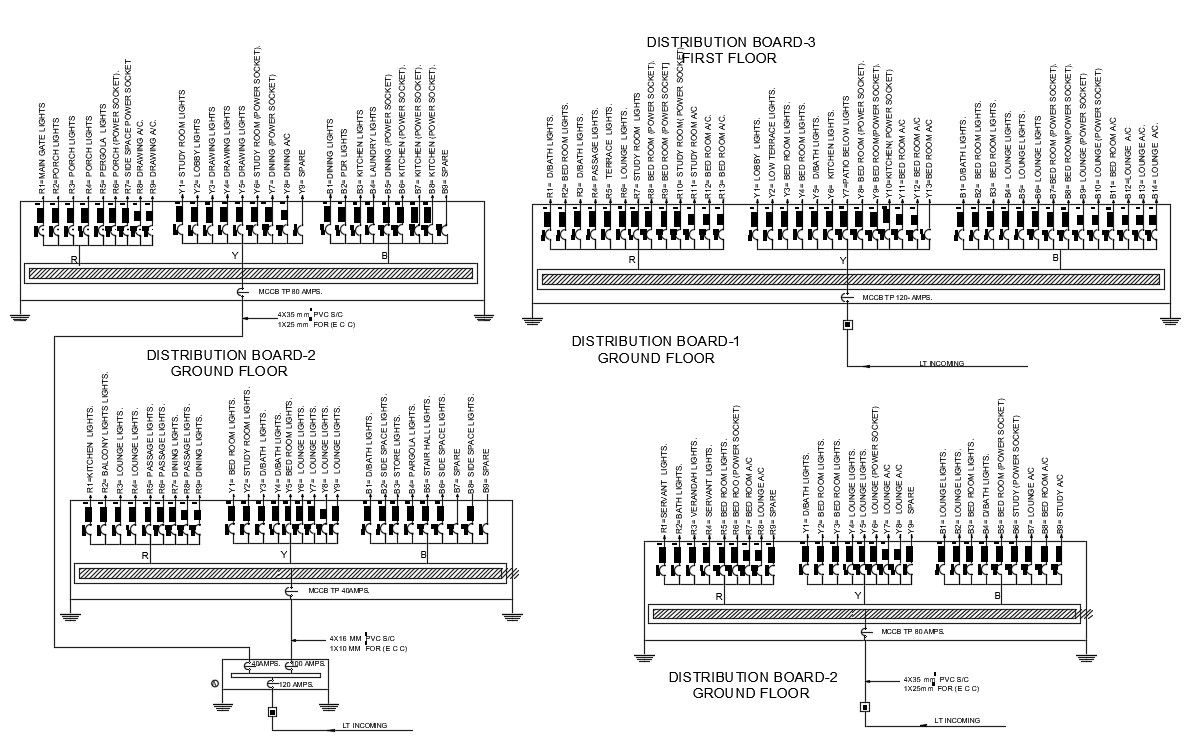 Best 2d Cad File Electrical Distribution Board Design Autocad Drawing