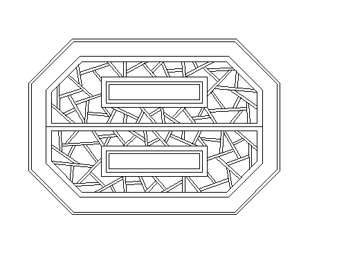 Big entrance gate 2d front details 