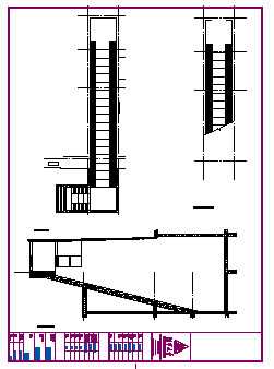 Bike ramp section detail design drawing