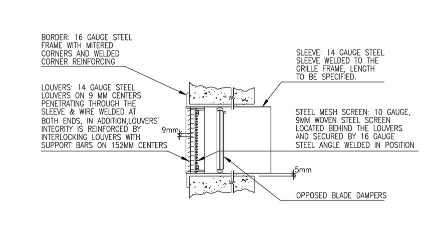 Blade damper AutoCAD drawing is given