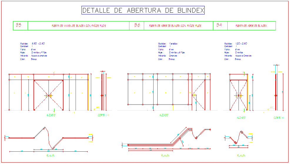 Blinder opening door view