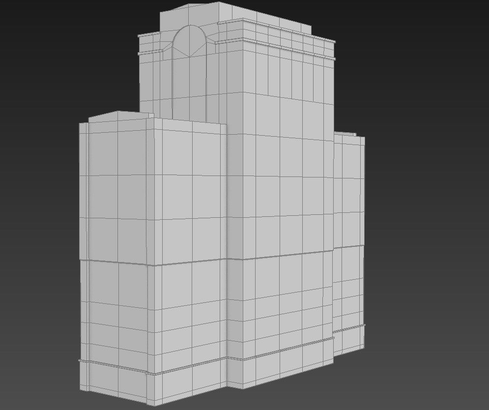 Commercial Building Block Elevation with 3D Format Model files