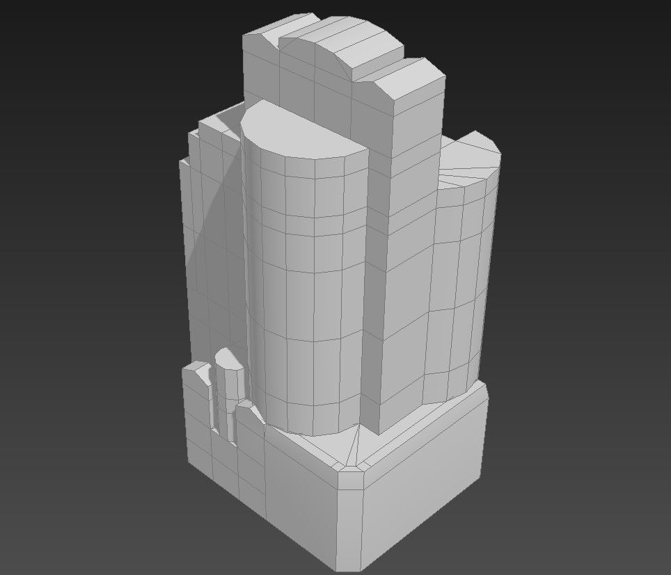 3D MAX Commercial Building Block Elevation Design Model files