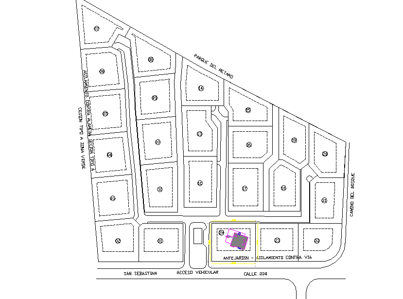 Block divided plot layout file