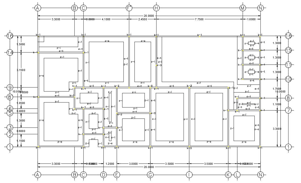Block plan detail specified in this AutoCAD drawing file. Download this 2d AutoCAD drawing file.