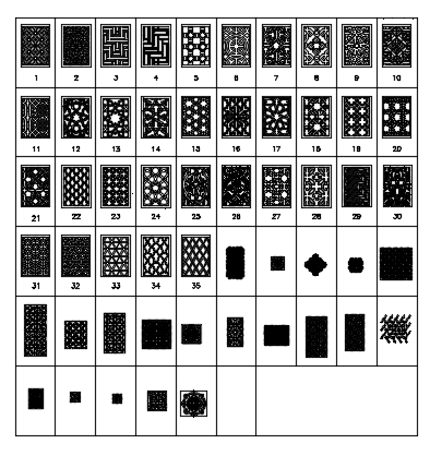 Tile Pattern DWG File with Blocks for Flooring and Wall Design