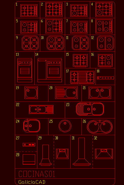 Blocks fitted kitchen stove