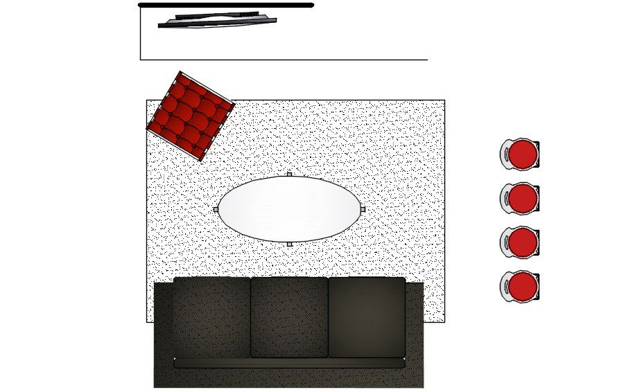 Blocks of living room furniture, AutoCAD 2D drawing, CAD file, dwg file
