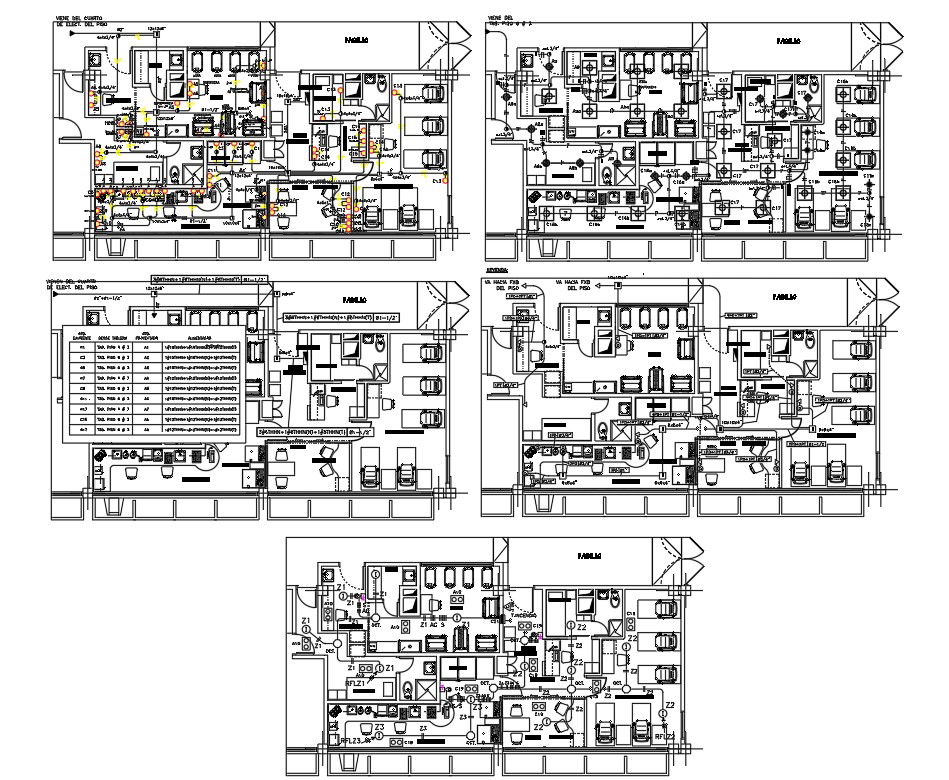 Blood Banking Layout Furniture Plan With DWG File