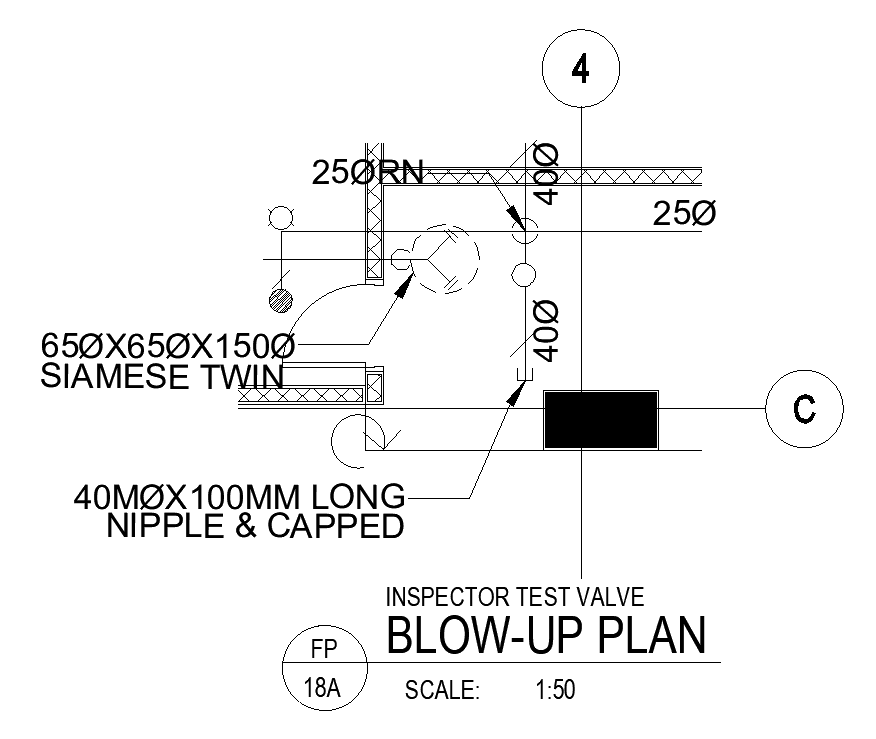 Blow-up plan cad drawing is given in this cad file. Download this cad file now.