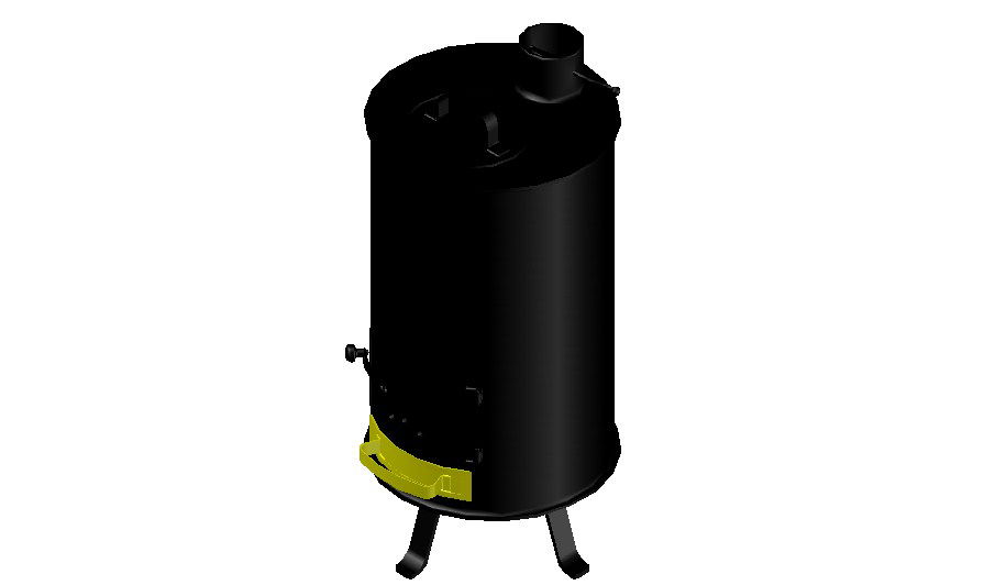 Boiler equipment 3d design cad drawing details dwg file