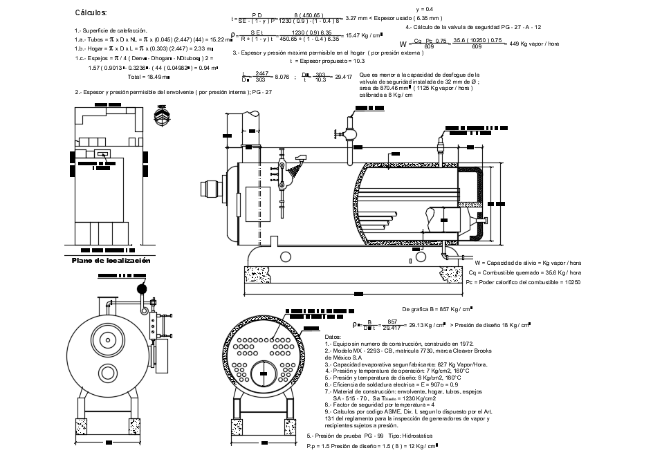 Boiler section plan