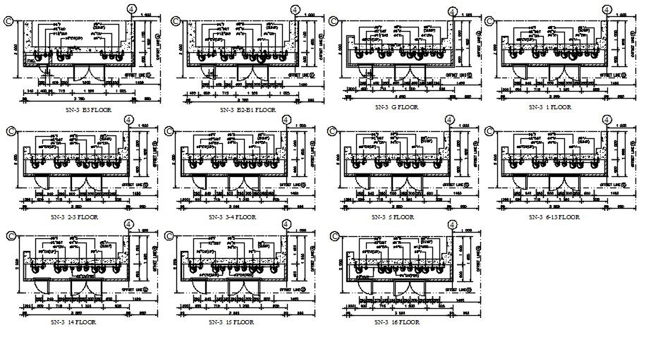Boiler Plant Floor Level CAD Drawing Download DWG File