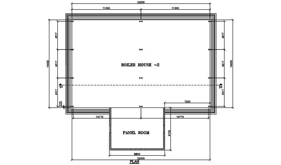 Boiler room top plan drawing. Download cad file | CADBULL