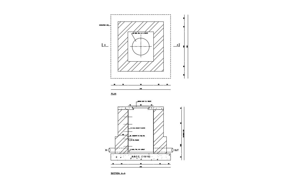 Brick Foundation Detail Download CAD Drawing