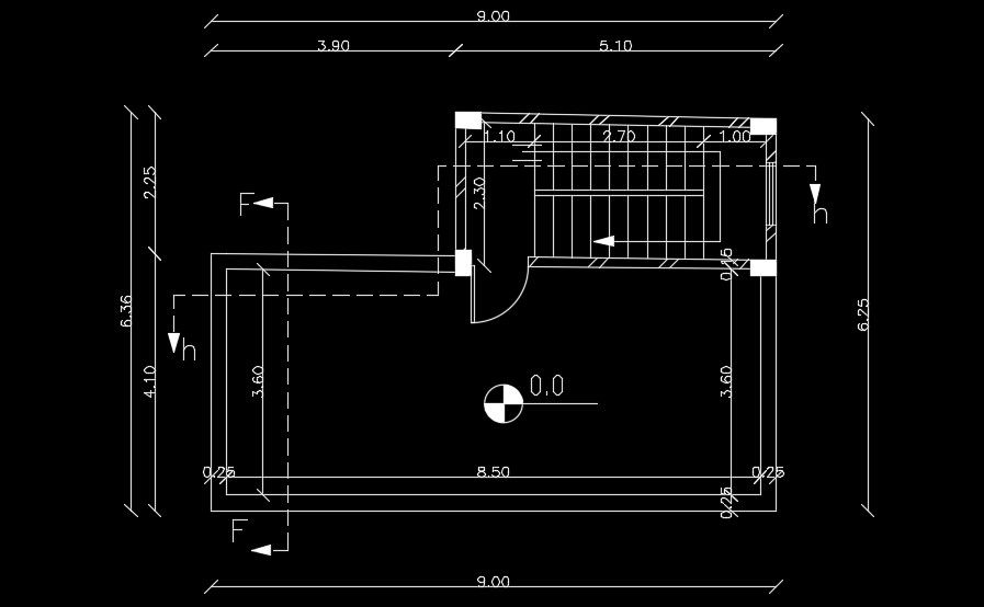 Bricks section detail drawing
