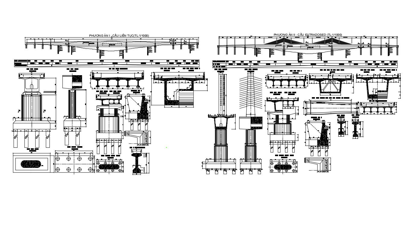 Bridge Construction Plan DWG File