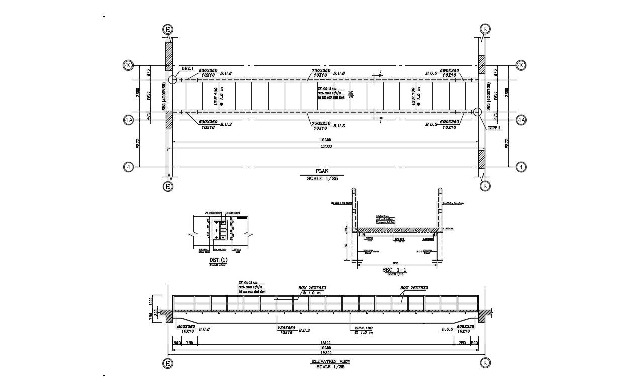 Bridge Plan Download Free DWG Files