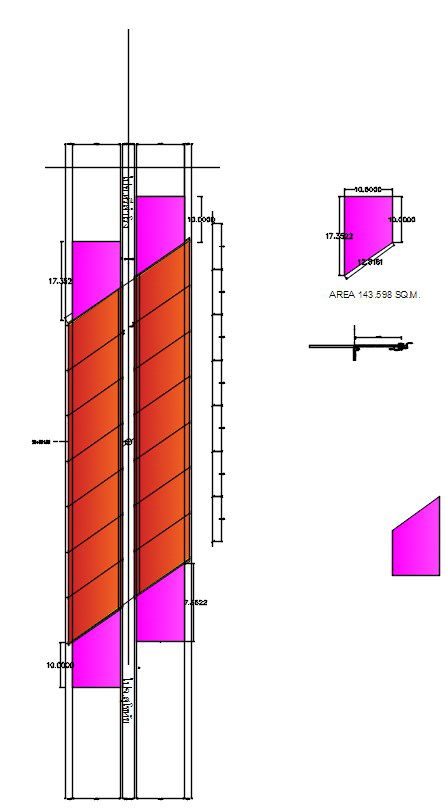 Bridge approach slab design in AutoCAD 2D drawing, CAD file, dwg file