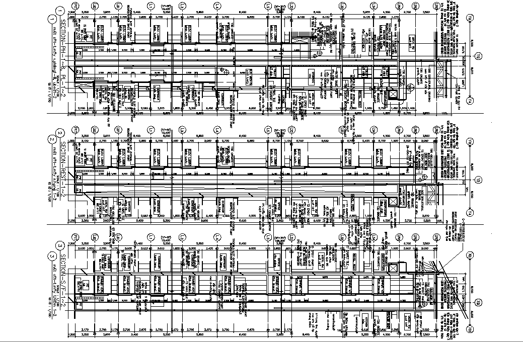 Brief Section explanation of the Office building ,Download the DWG file.