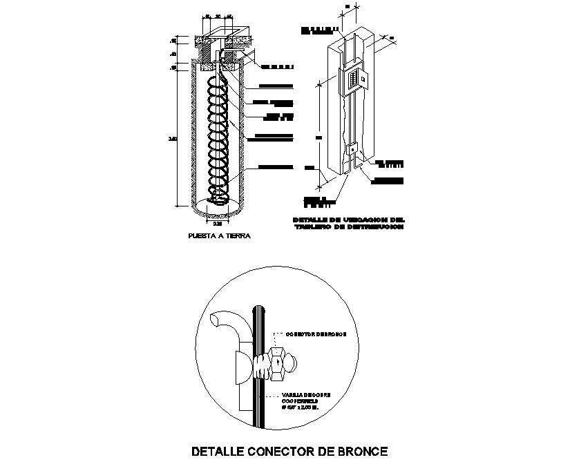 Bronze connector dwg file
