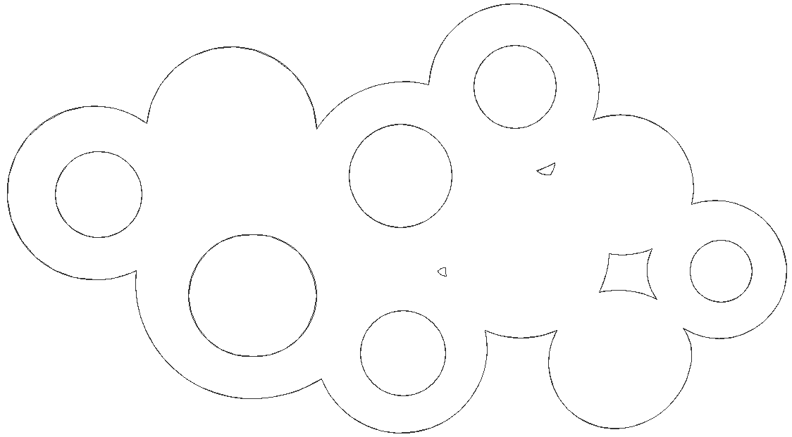 Bubbles 2D model DWG AutoCAD file