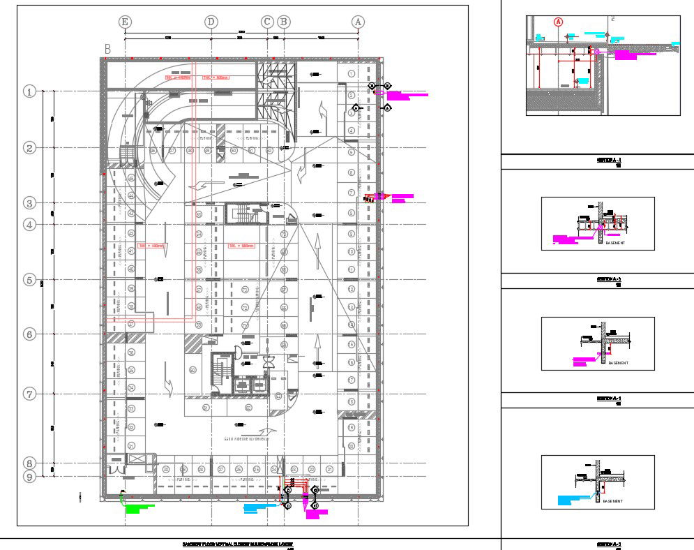 Builders Work Opening Layout For Basement And Ground Floor