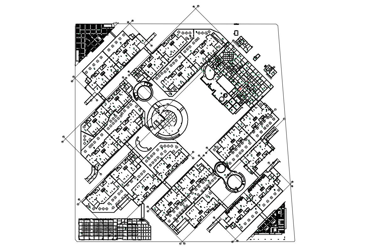 Building A Commercial Building CAD File Free Download
