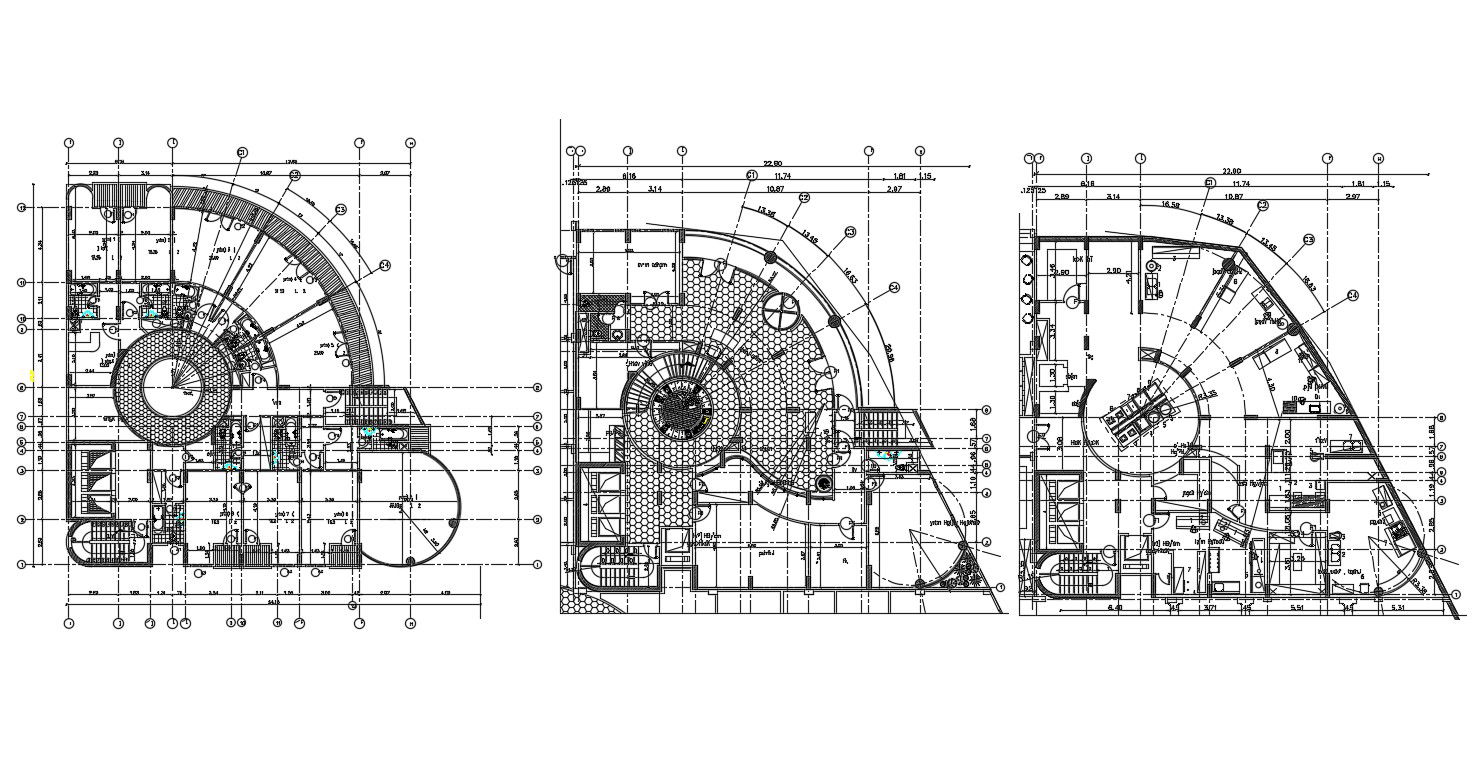 Building Architecture Plan AutoCAD Drawing