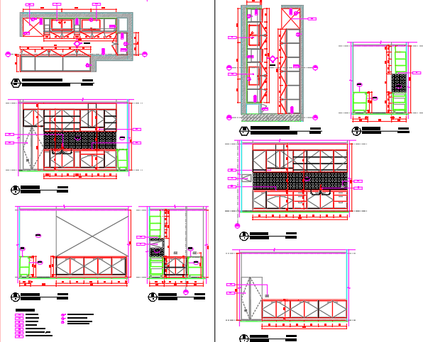 Building B kitchen details 