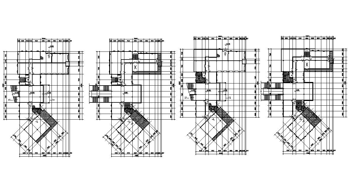 Building Design AutoCAD Drawing plan