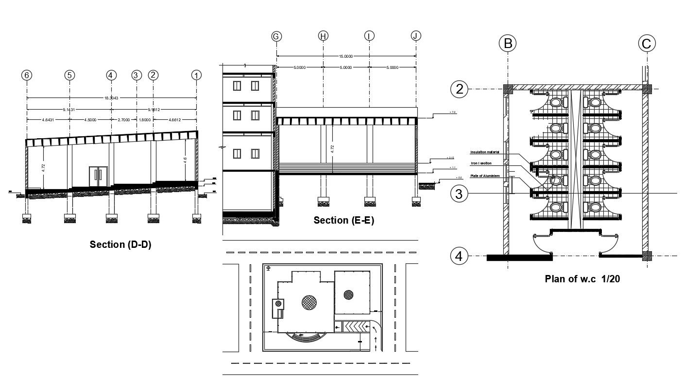 Building Design Free CAD drawing download.
