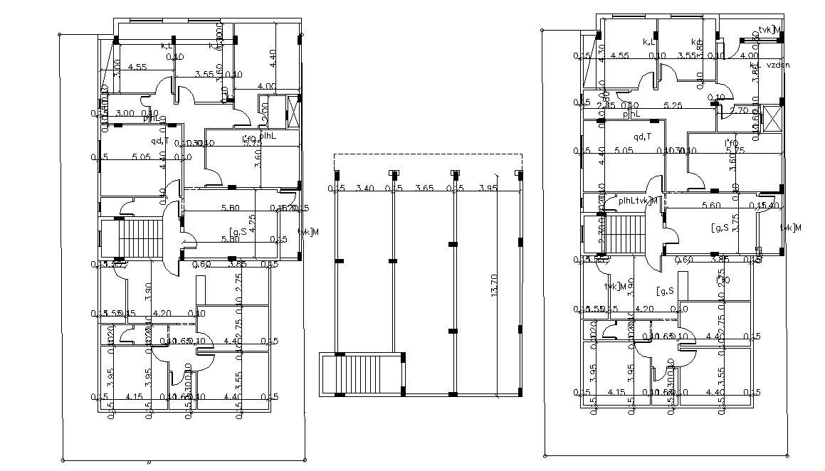 Building Design Working Layout AutoCAD Drawing Plan