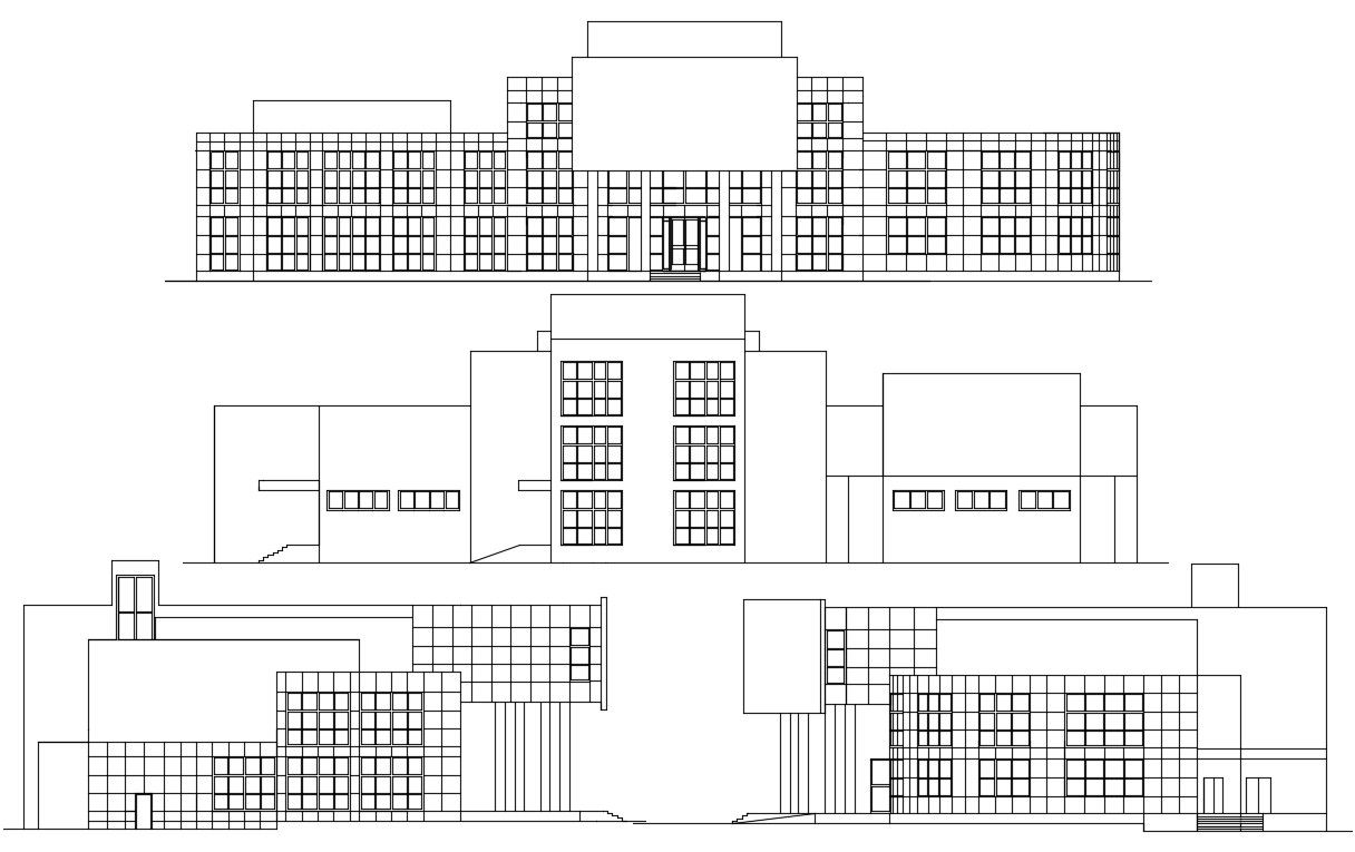 Building Elevation Design CAD File 