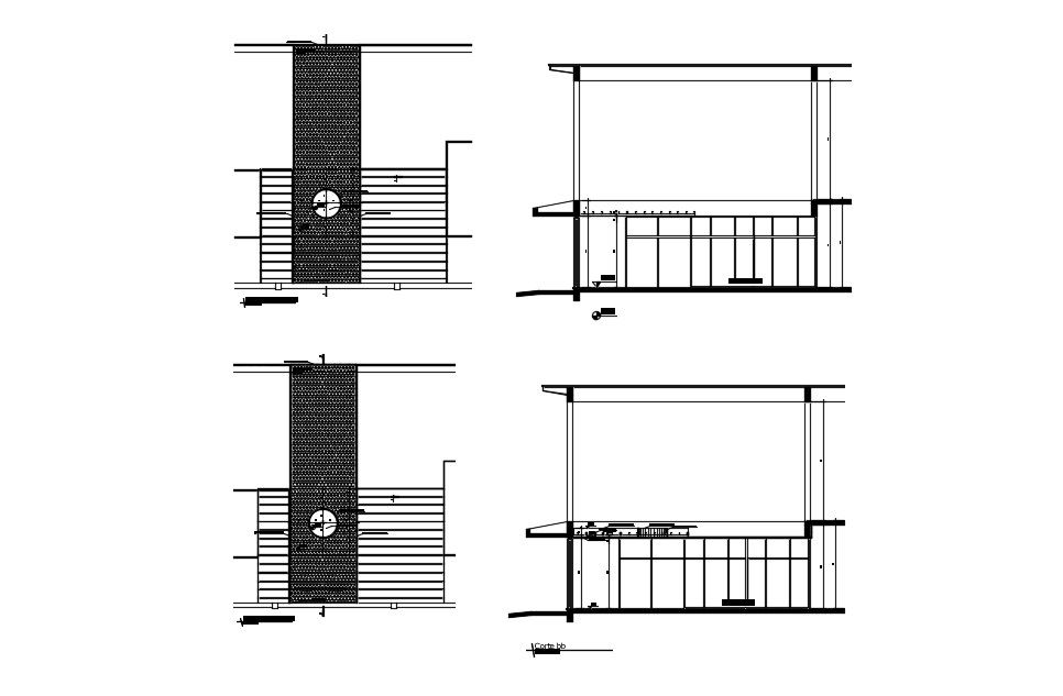 Building Elevation Free AutoCAD Drawings