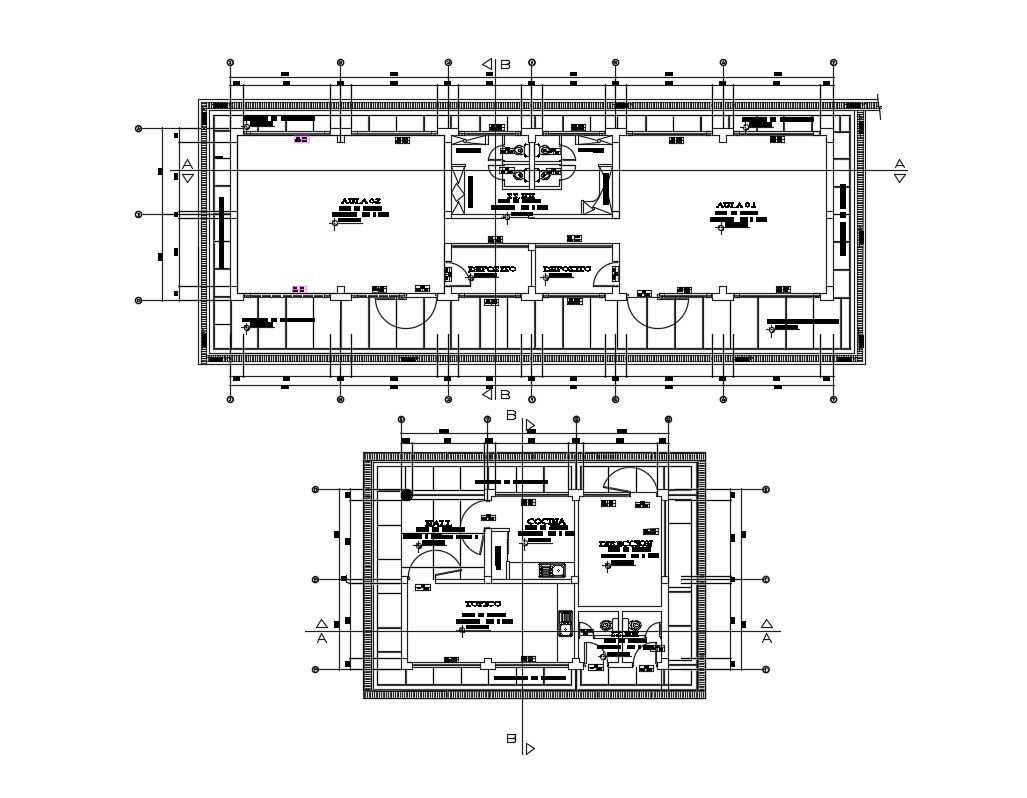 Building Floor Plans AutoCAD Files