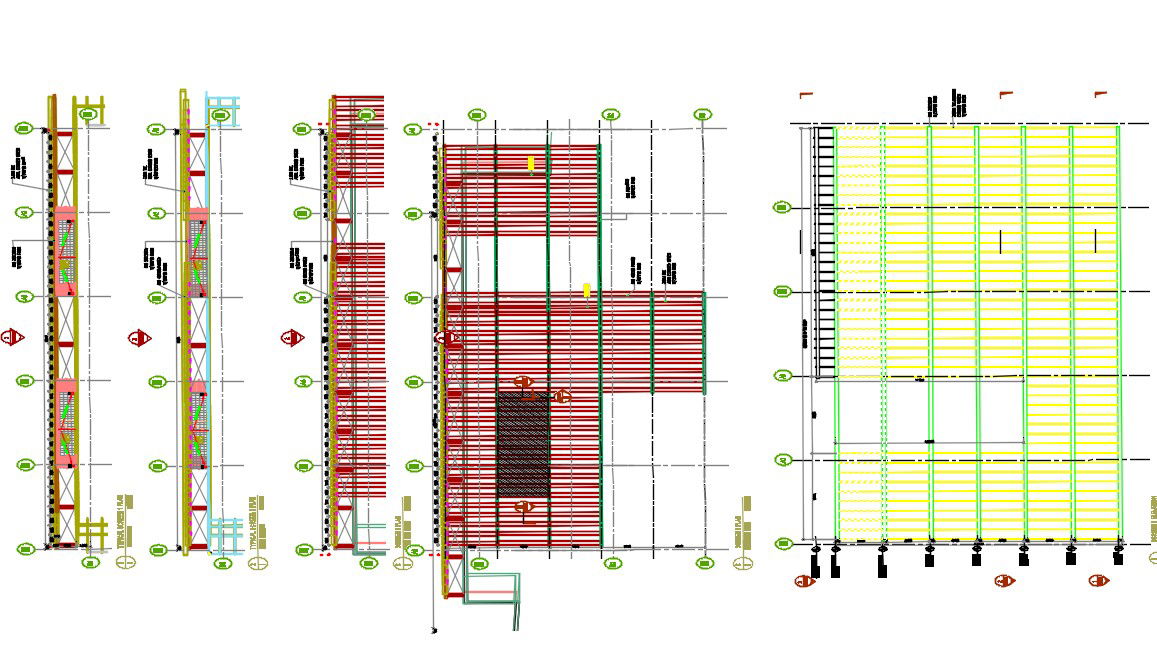 Building Lower Roof Plan AutoCAD File
