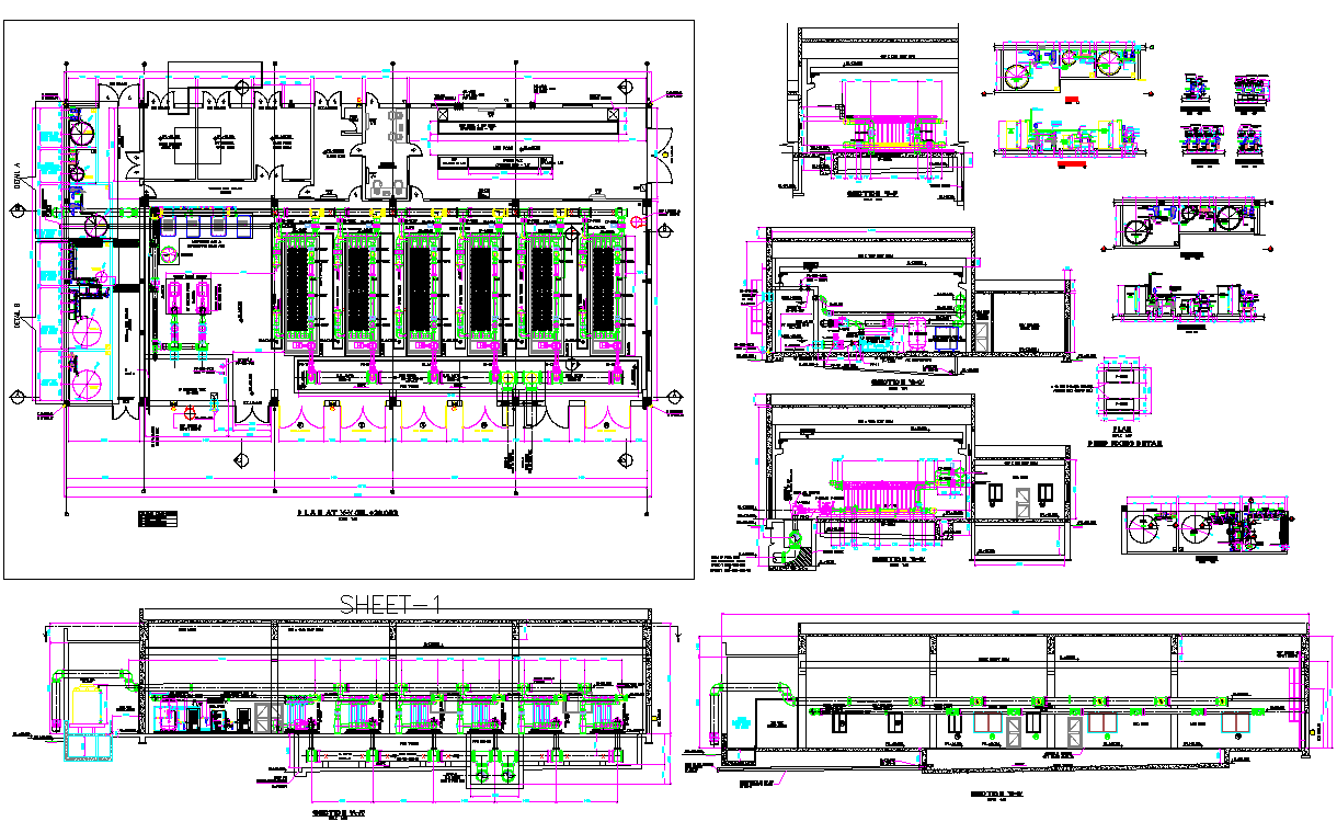 Building Piping Drawings autocad file