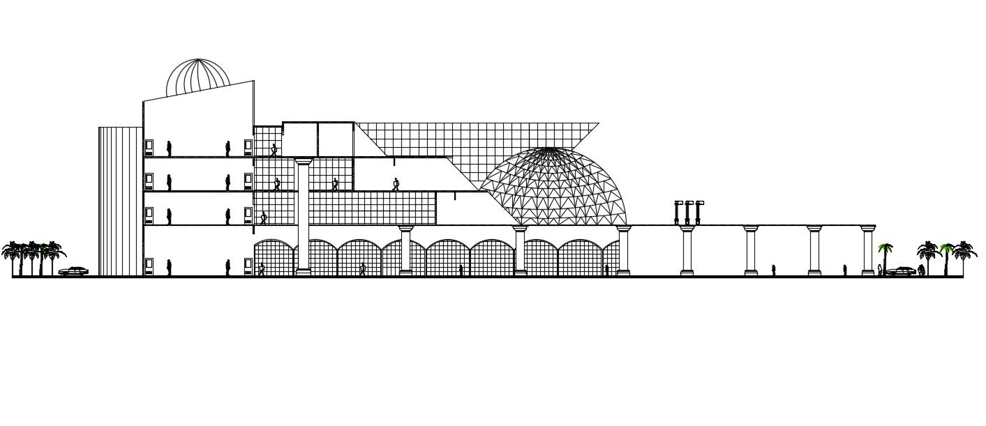 Building Section CAD Design Plan