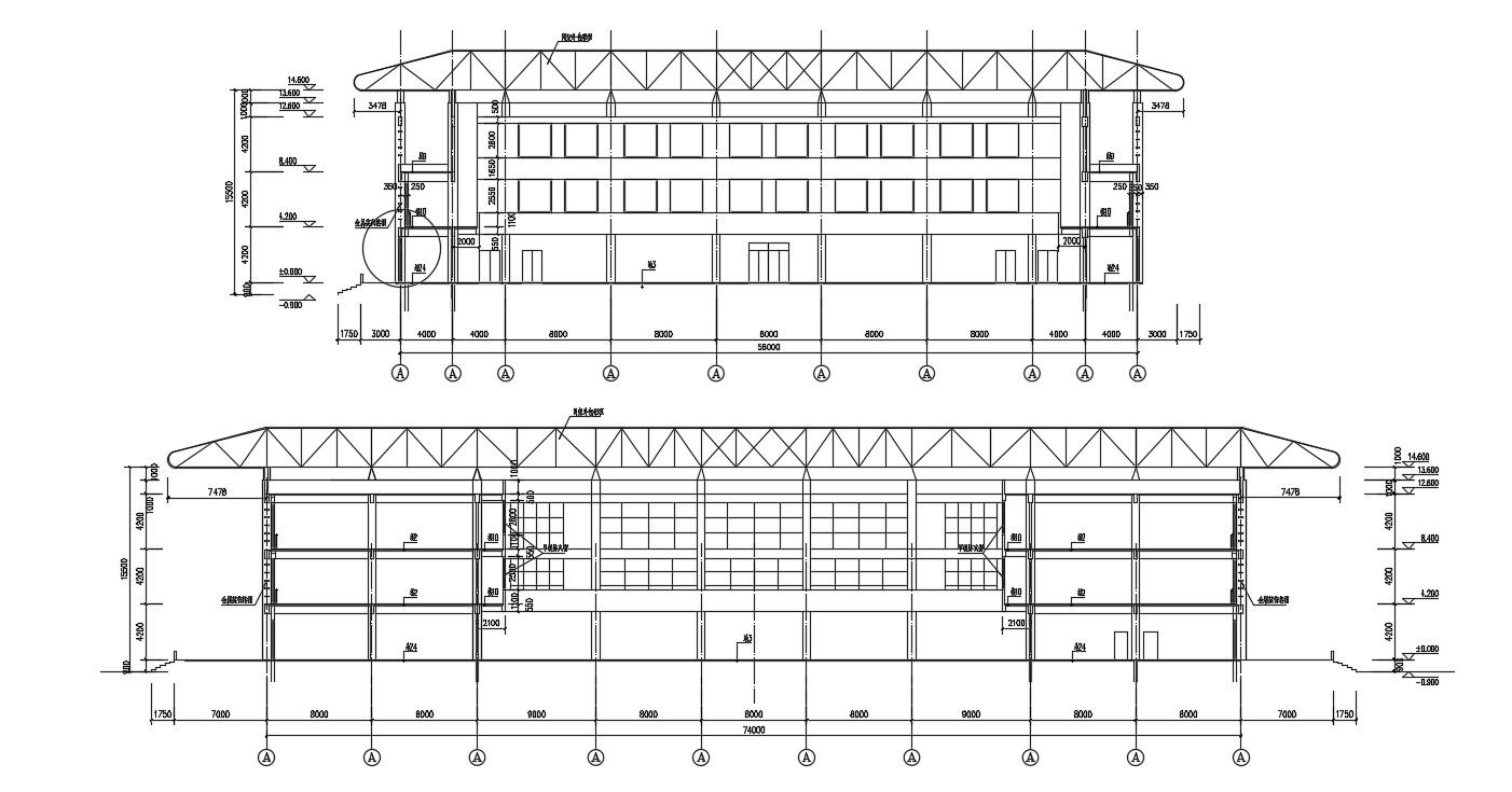 Building Section CAD Drawing DWG File