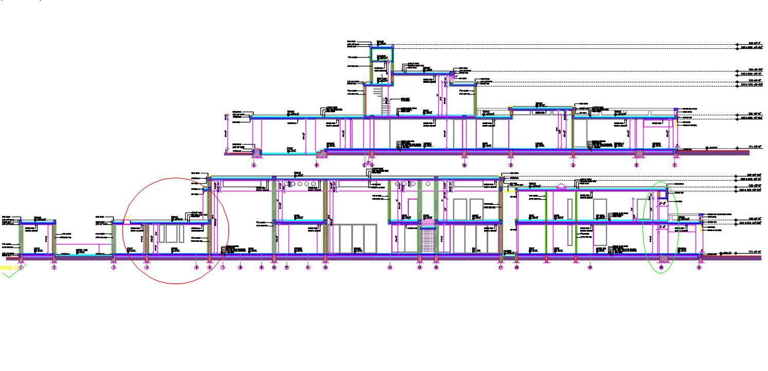Building Section DWG File