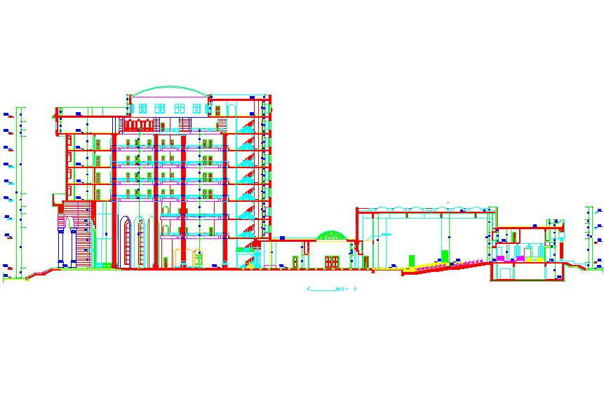 Building Section Detail In Autocad file