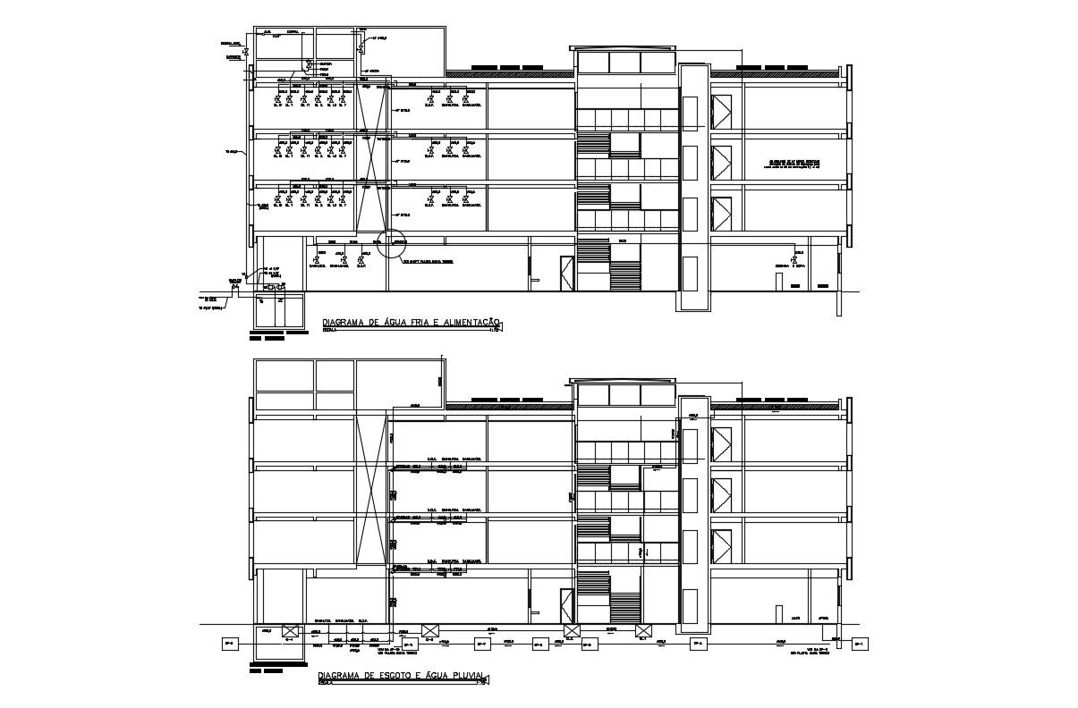 Building Section Details DWG File Free Download