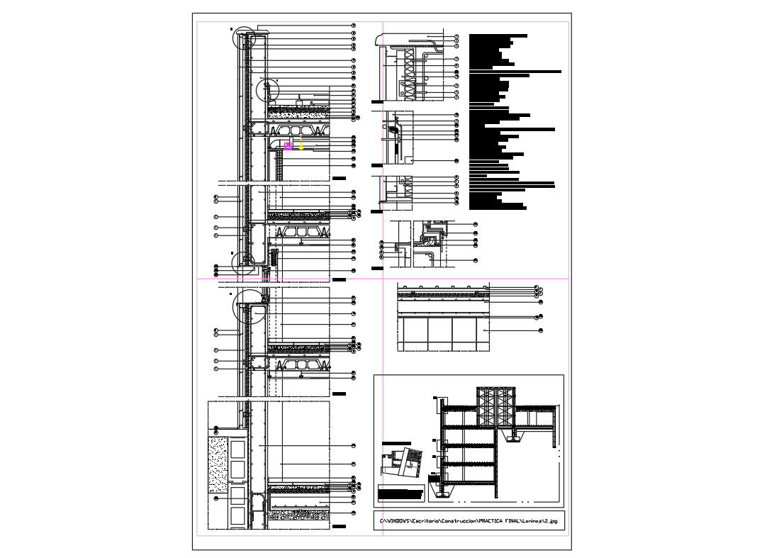 Building Section Wall With DWG File