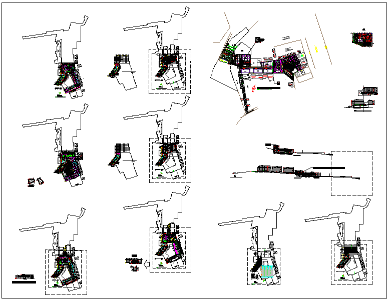 Building apartment residential plan layout dwg file