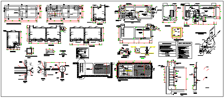 Building beam and column concrete structure dwg file