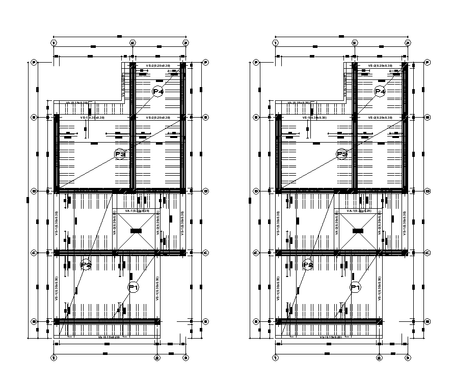 Building electrical installation 2d view layout plan