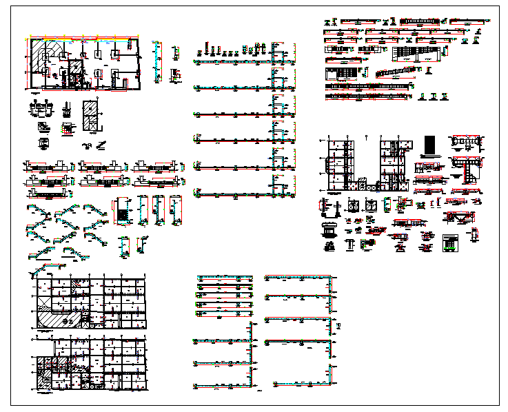 Building planning and structural design detail dwg file