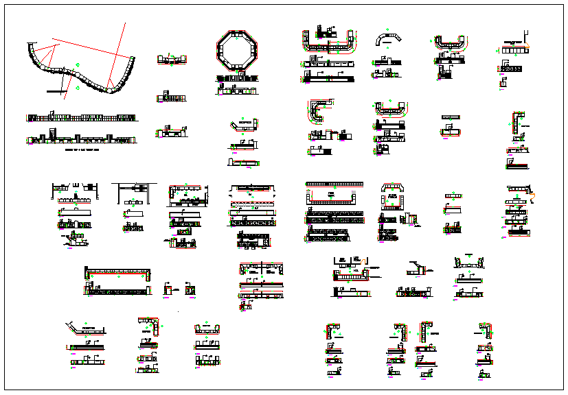 Building planning layout detail dwg file