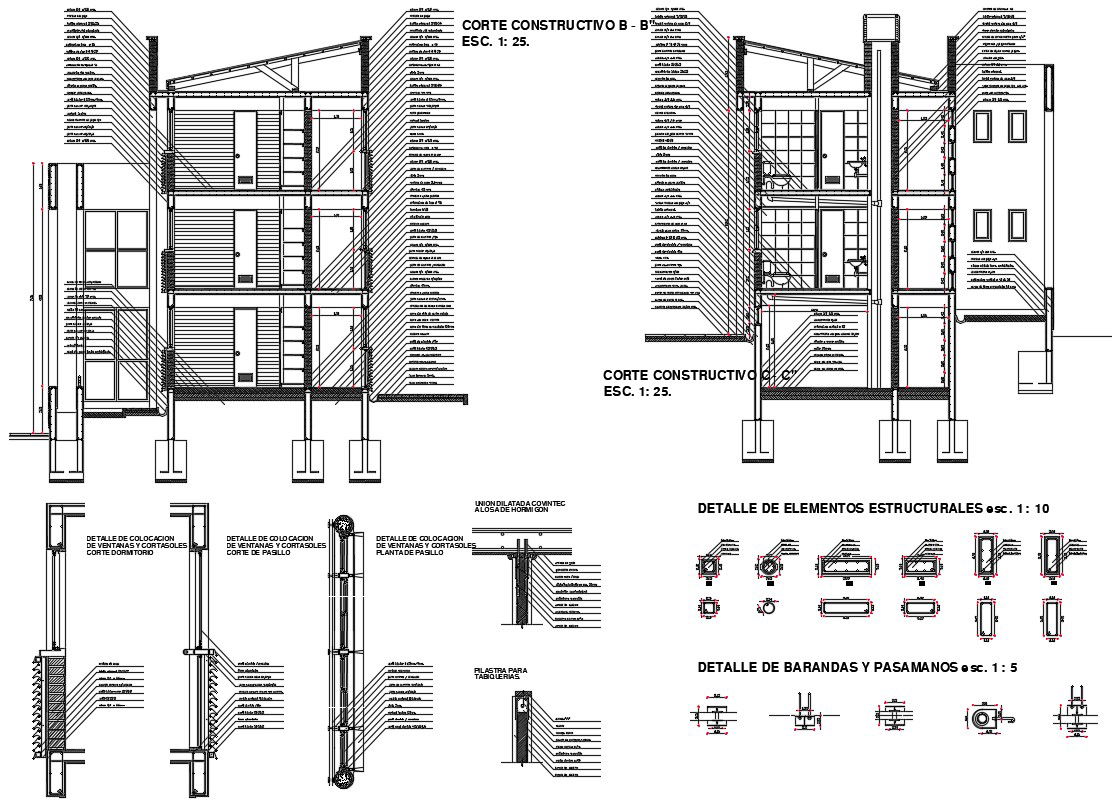 Building section CAD Drawing